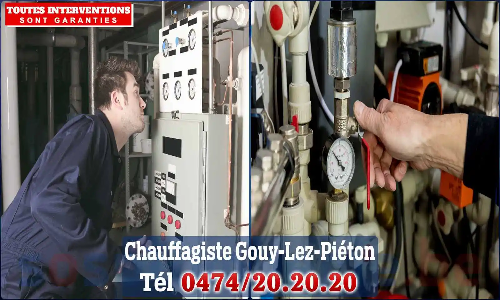 Chauffagiste agréé à Gouy-lez-Piéton 6181