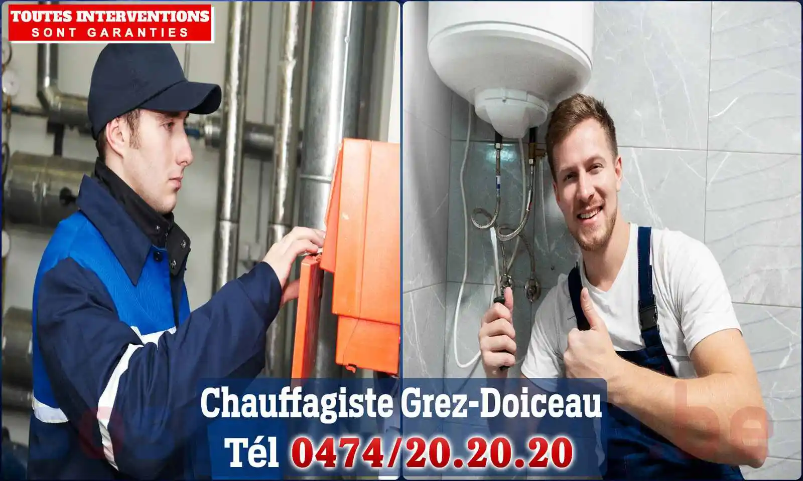 Chauffagiste agréé à Grez-Doiceau 1390