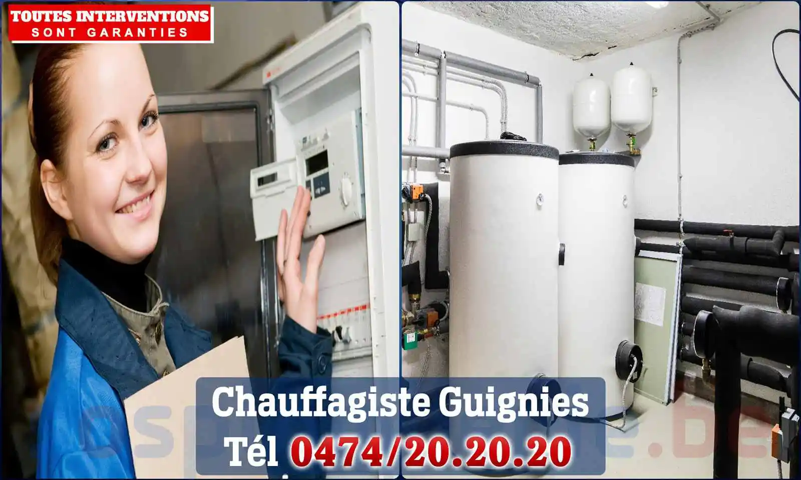 Chauffagiste agréé à Guignies 7620