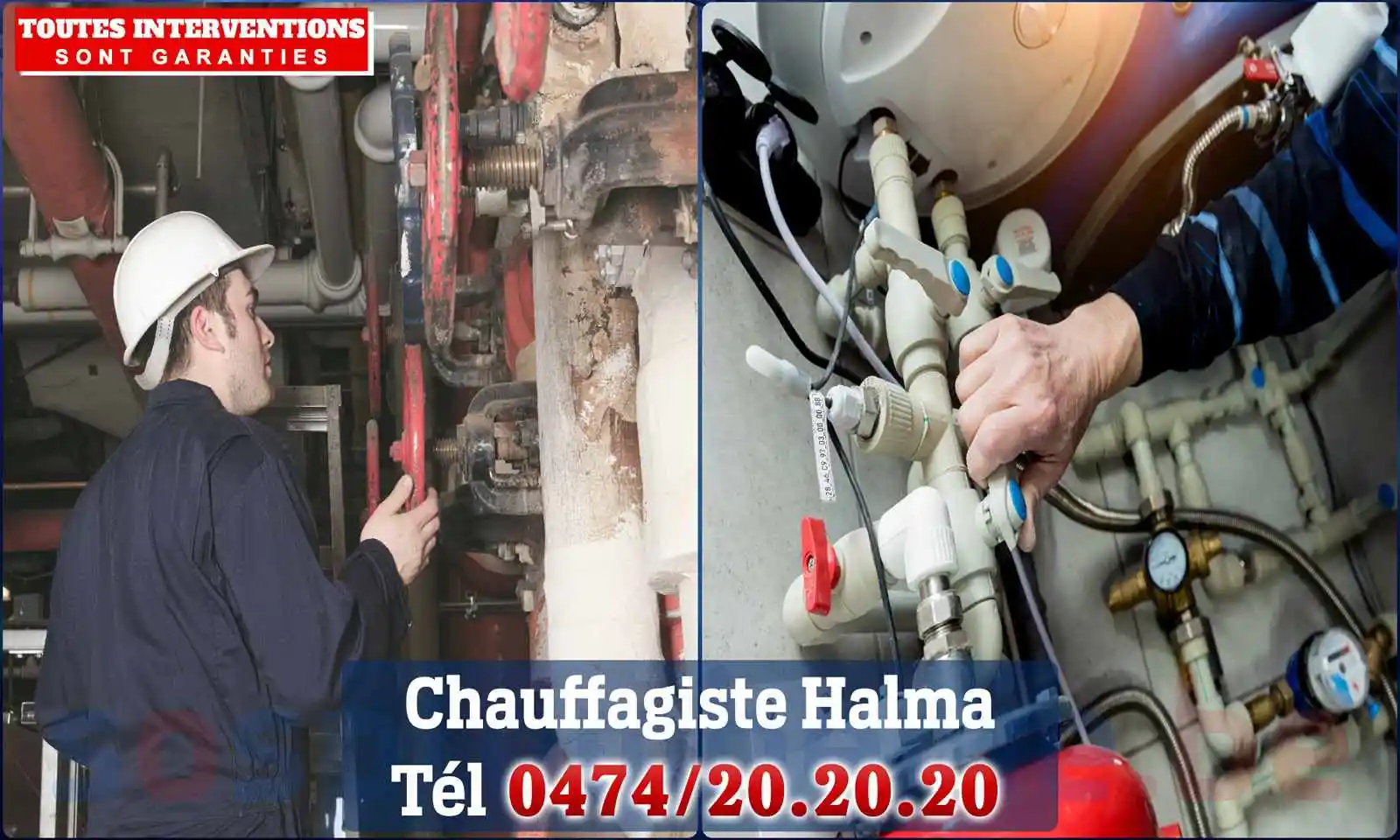 Chauffagiste agréé à Halma 6922