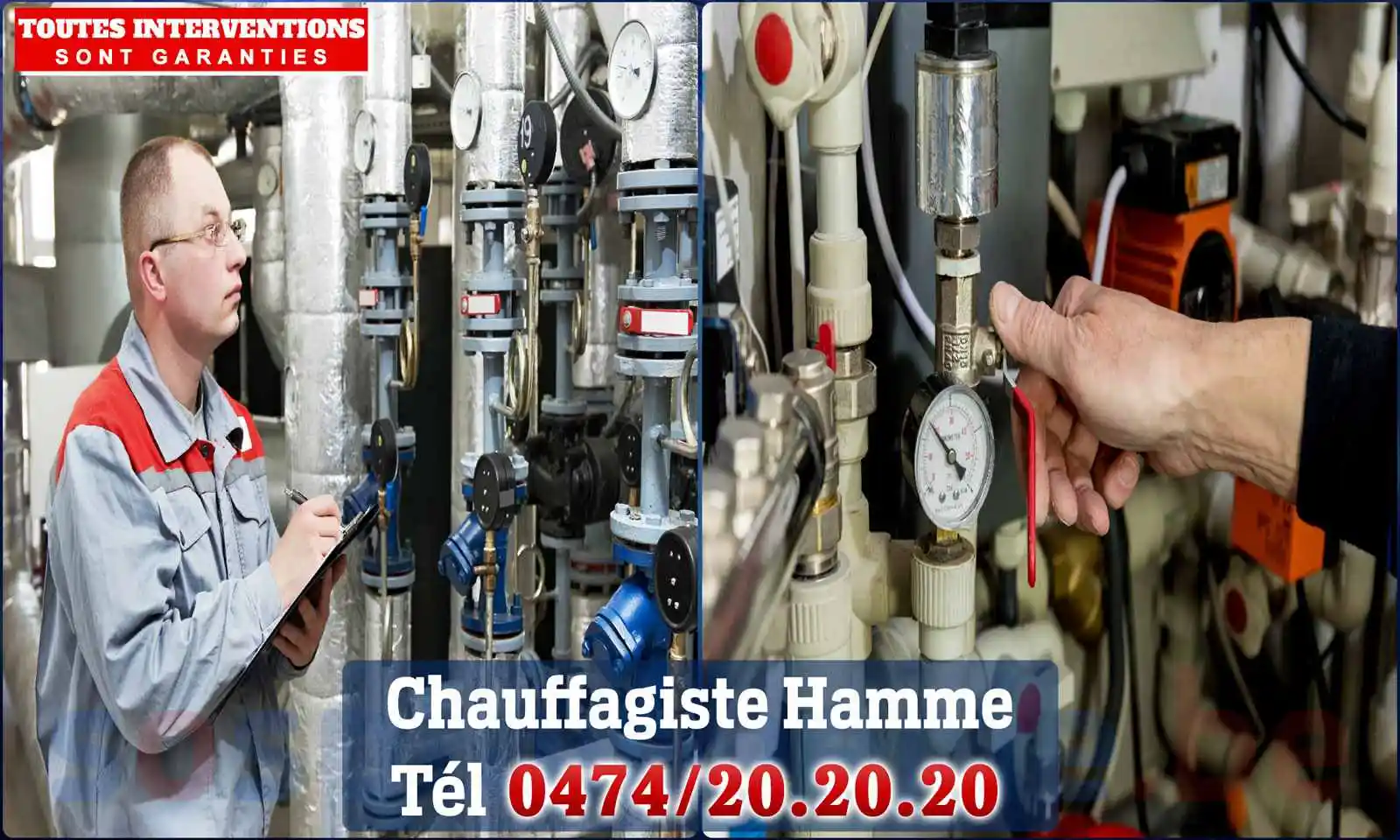 Chauffagiste agréé à Hamme 9220