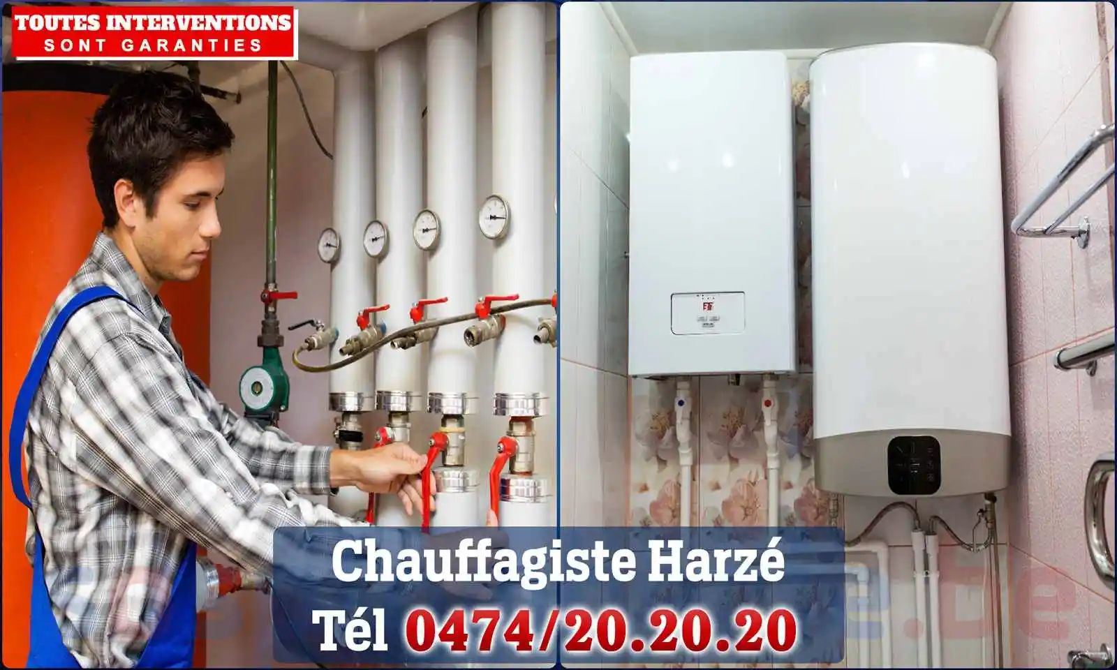 Chauffagiste agréé à Harzé 4920