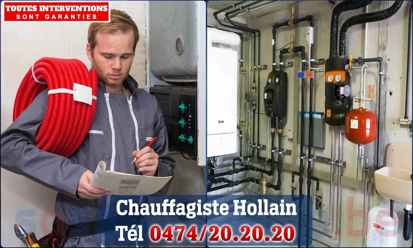 Chauffagiste agréé à Hollain 7620