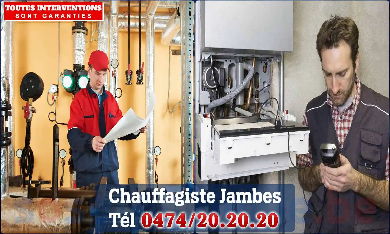 Chauffagiste agréé à Jambes 5100