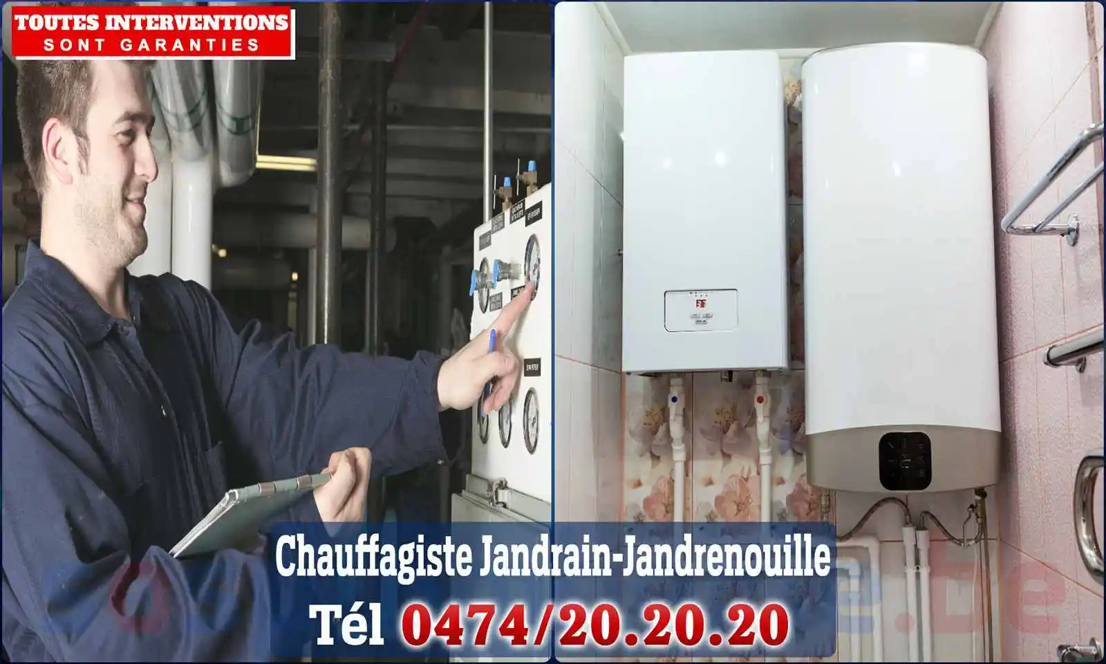 Chauffagiste agréé à Jandrain-Jandrenouille 1350