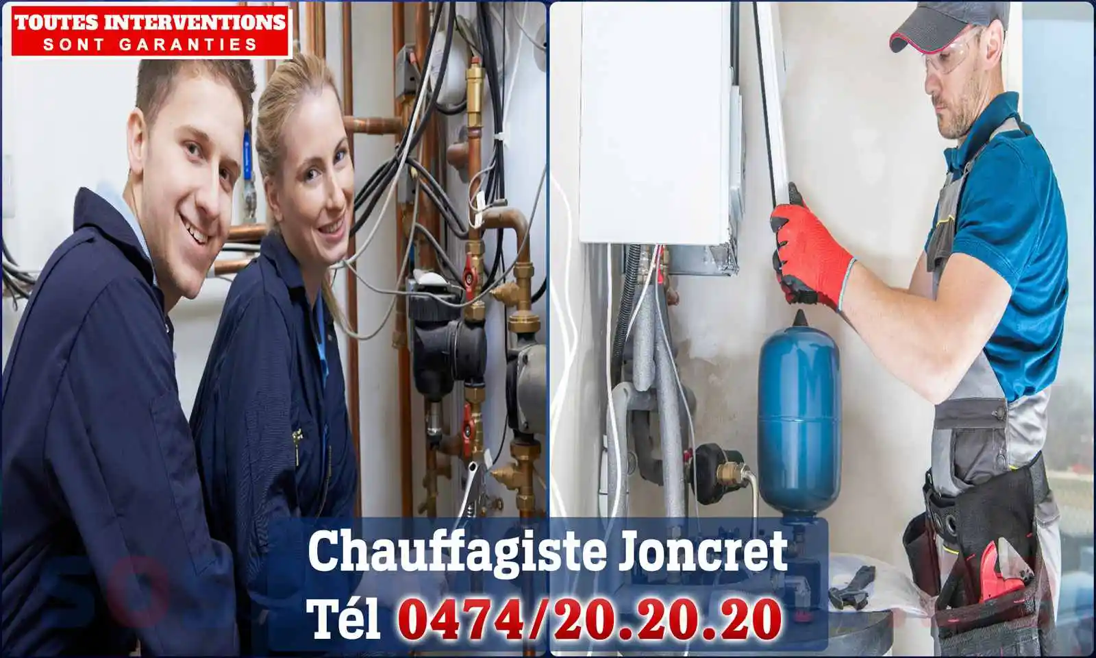 Chauffagiste agréé à Joncret 6280