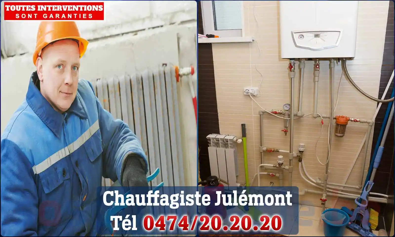 Chauffagiste agréé à Julémont 4650