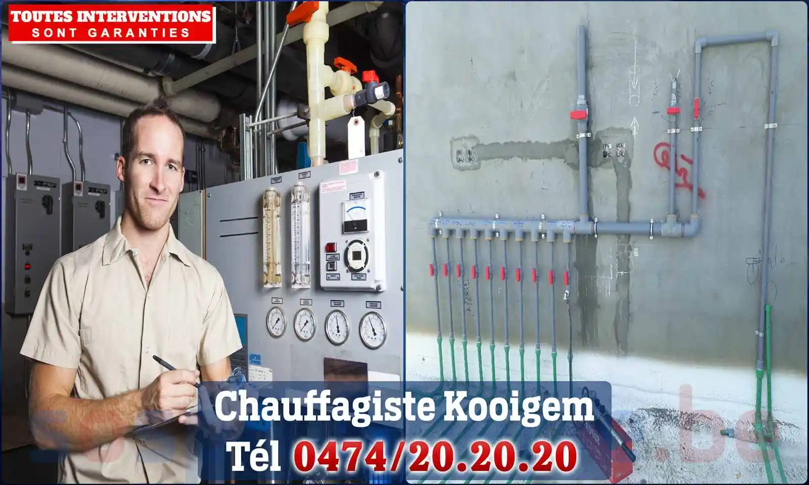 Chauffagiste agréé à Kooigem 8510