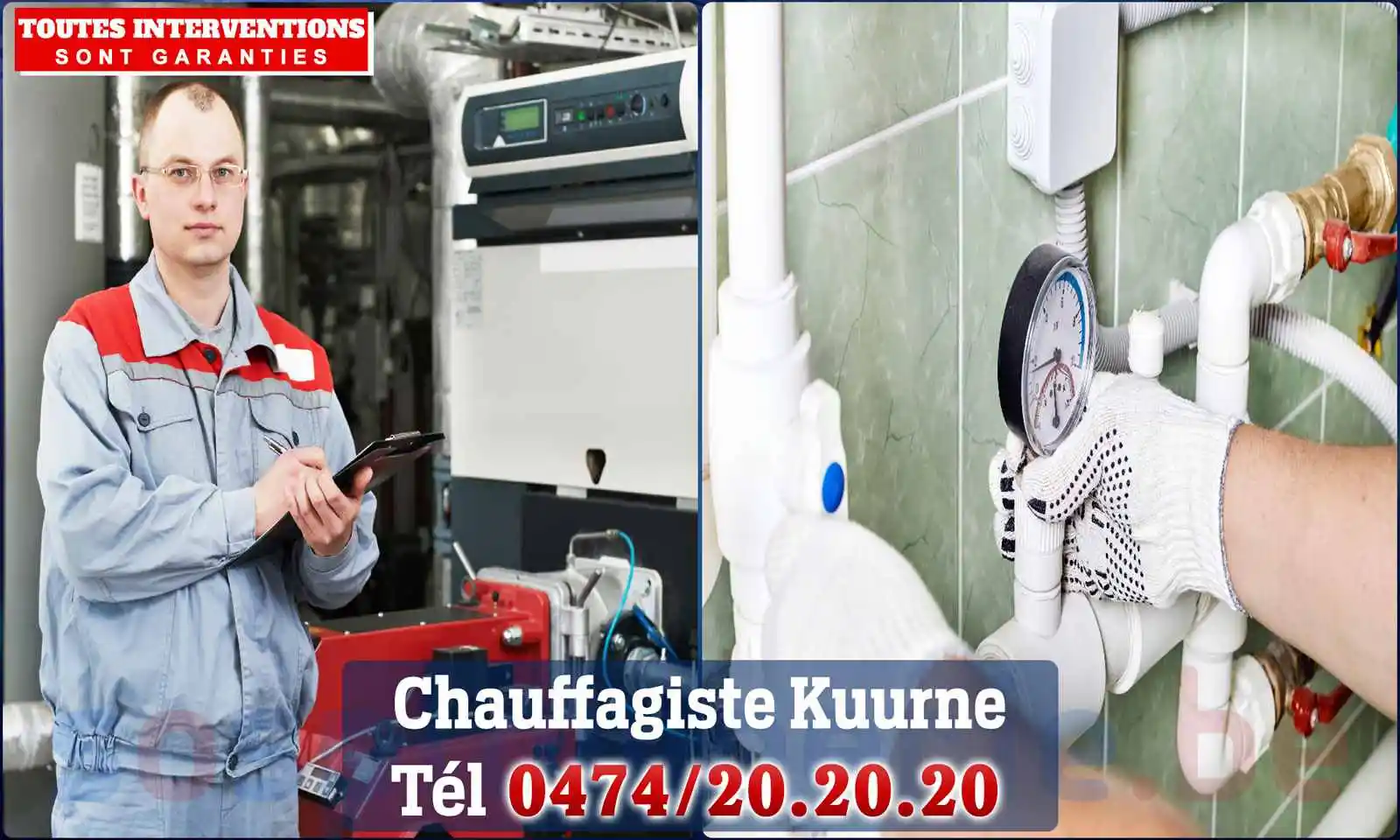 Chauffagiste agréé à Kuurne 8520