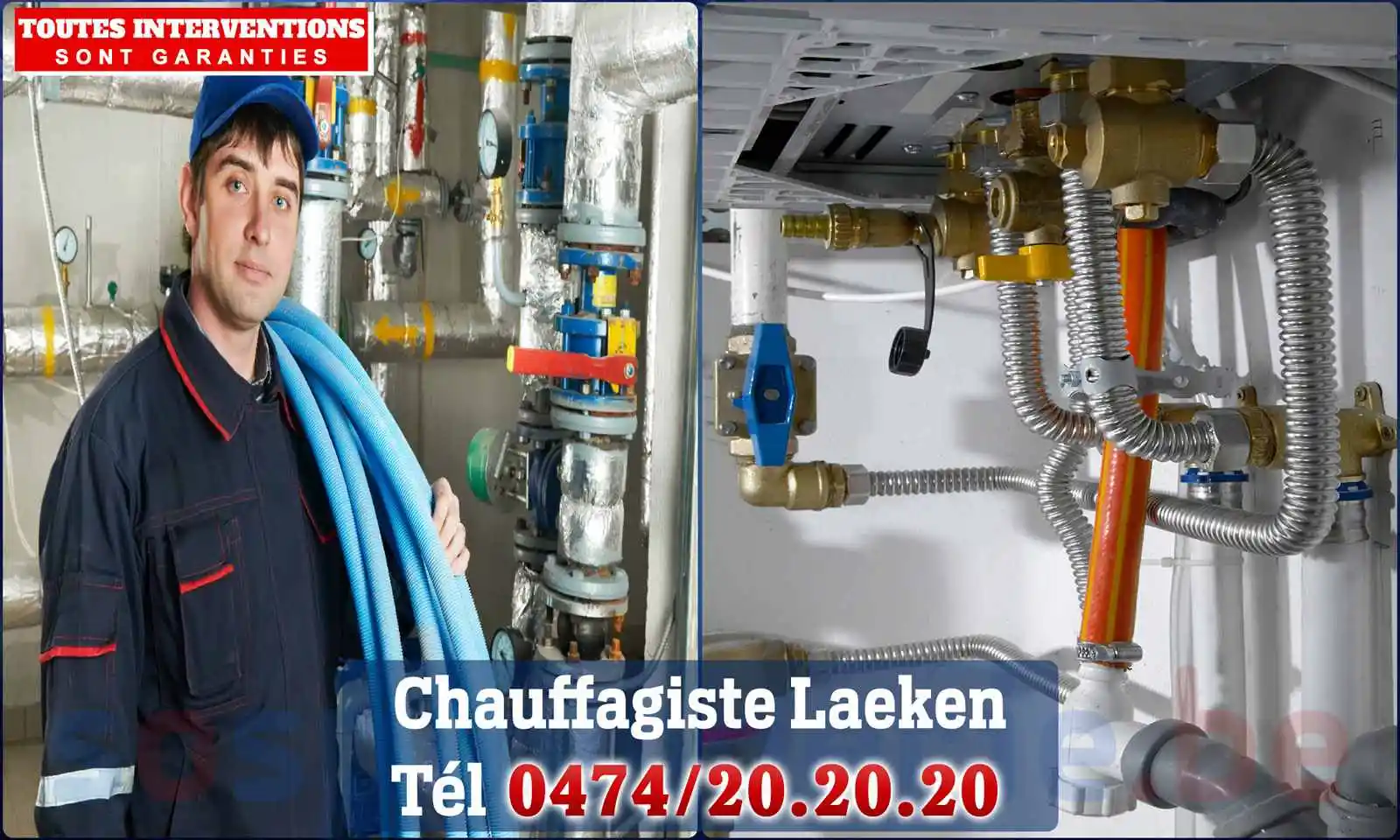Chauffagiste agréé à Laeken 1020