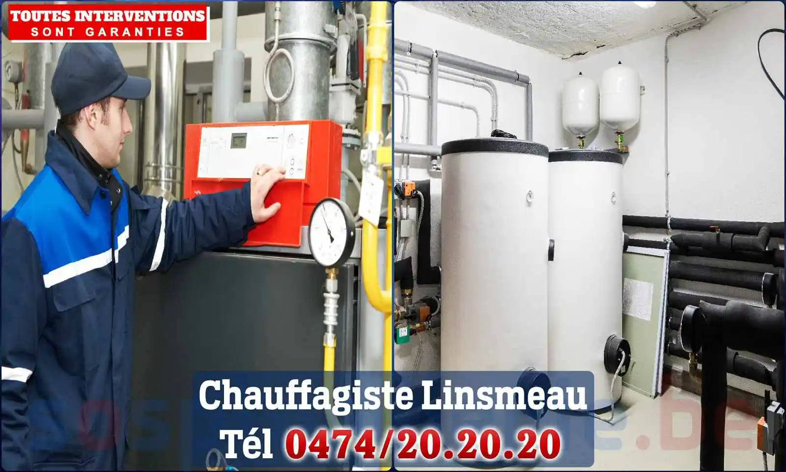 Chauffagiste agréé à Linsmeau 1357