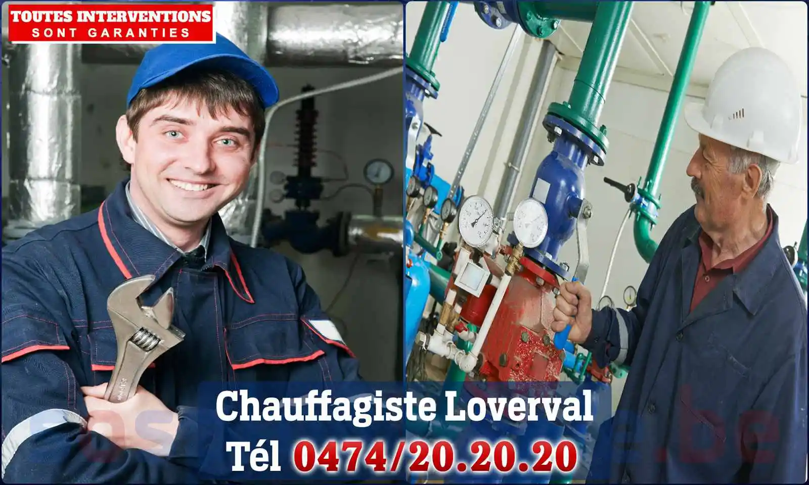 Chauffagiste agréé à Loverval 6280