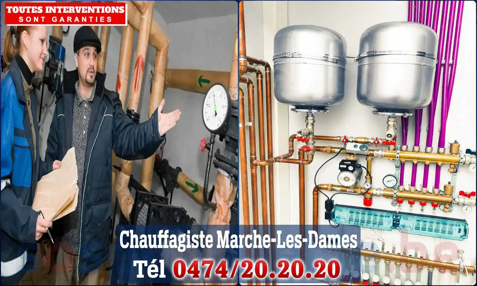 Chauffagiste agréé à Marche-les-Dames 5024
