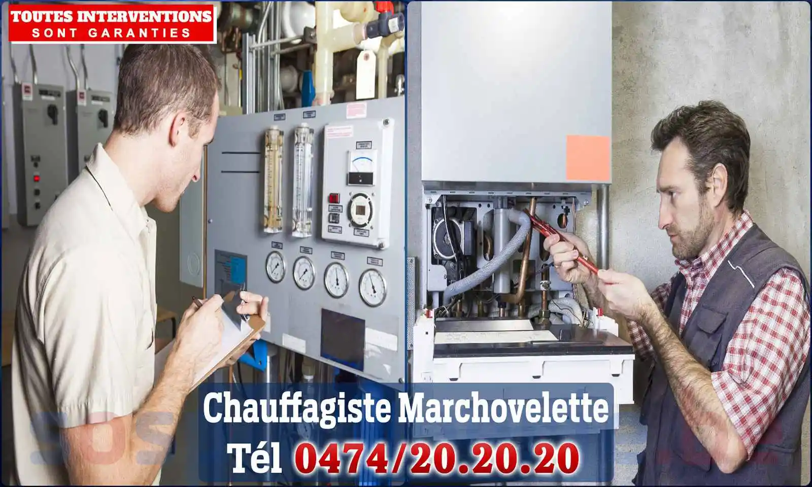 Chauffagiste agréé à Marchovelette 5380