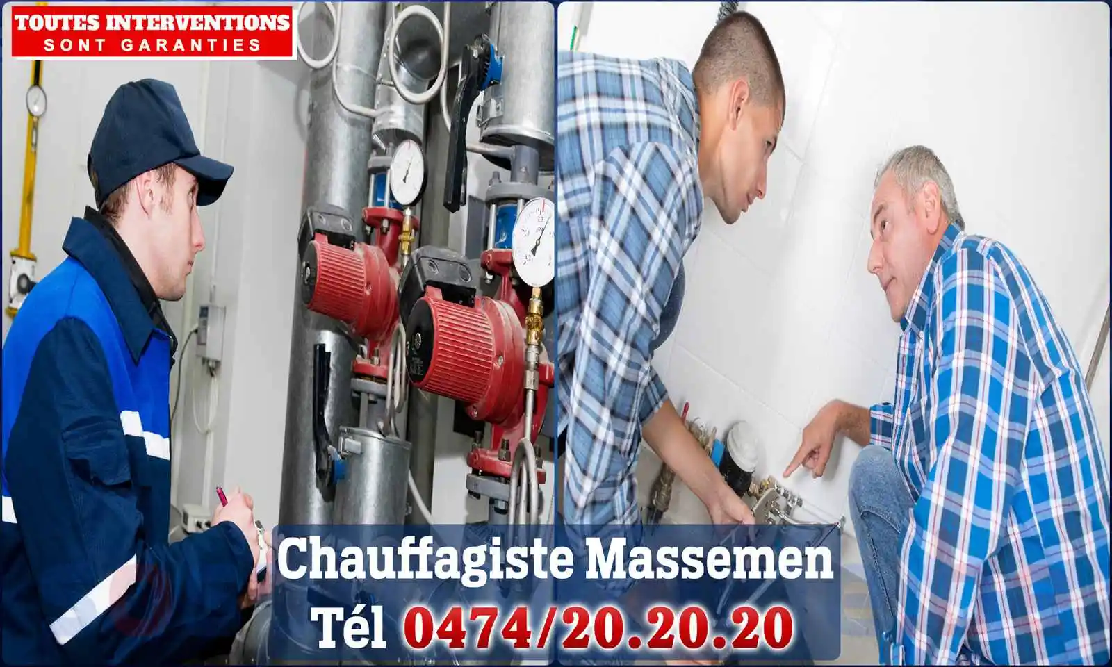 Chauffagiste agréé à Massemen 9230