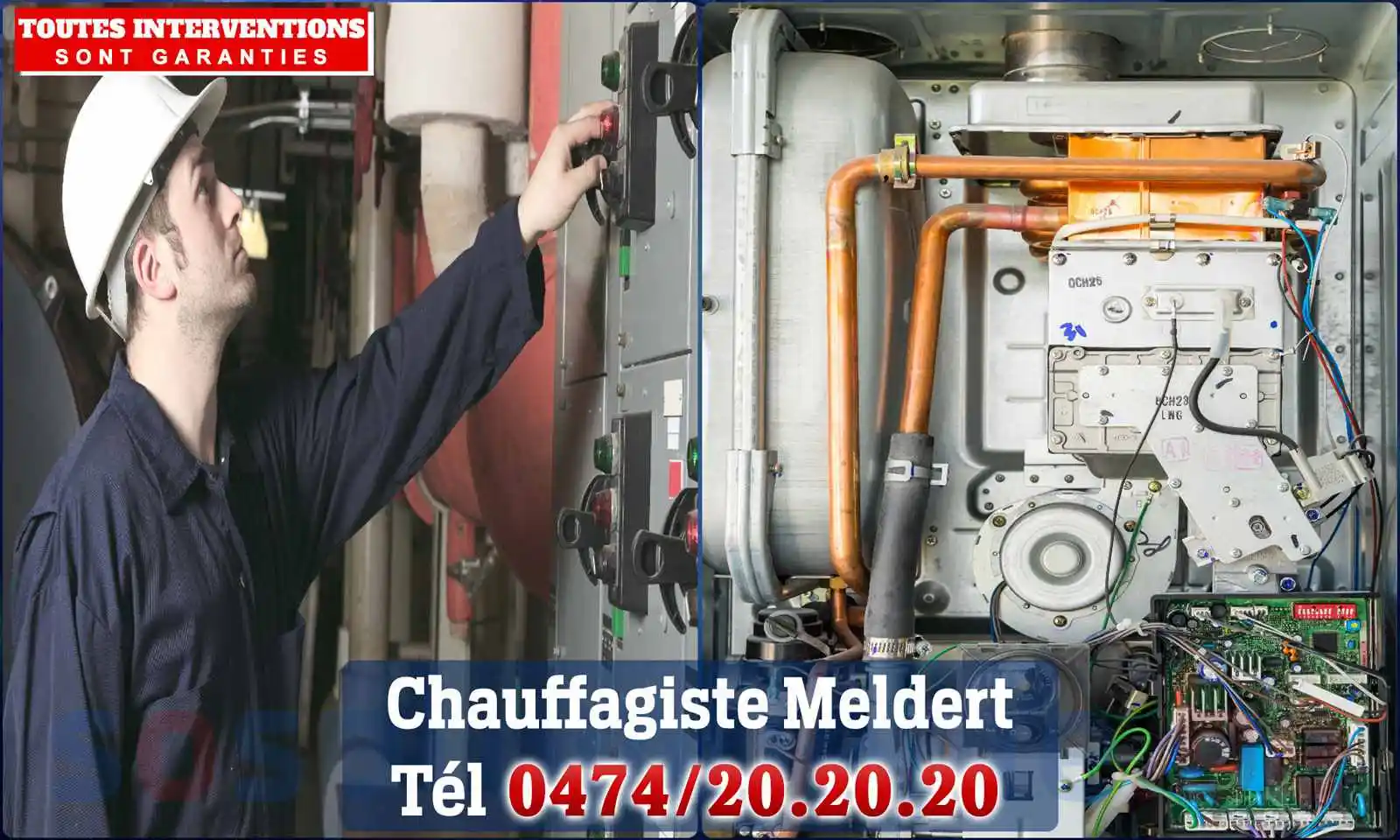 Chauffagiste agréé à Meldert 9310