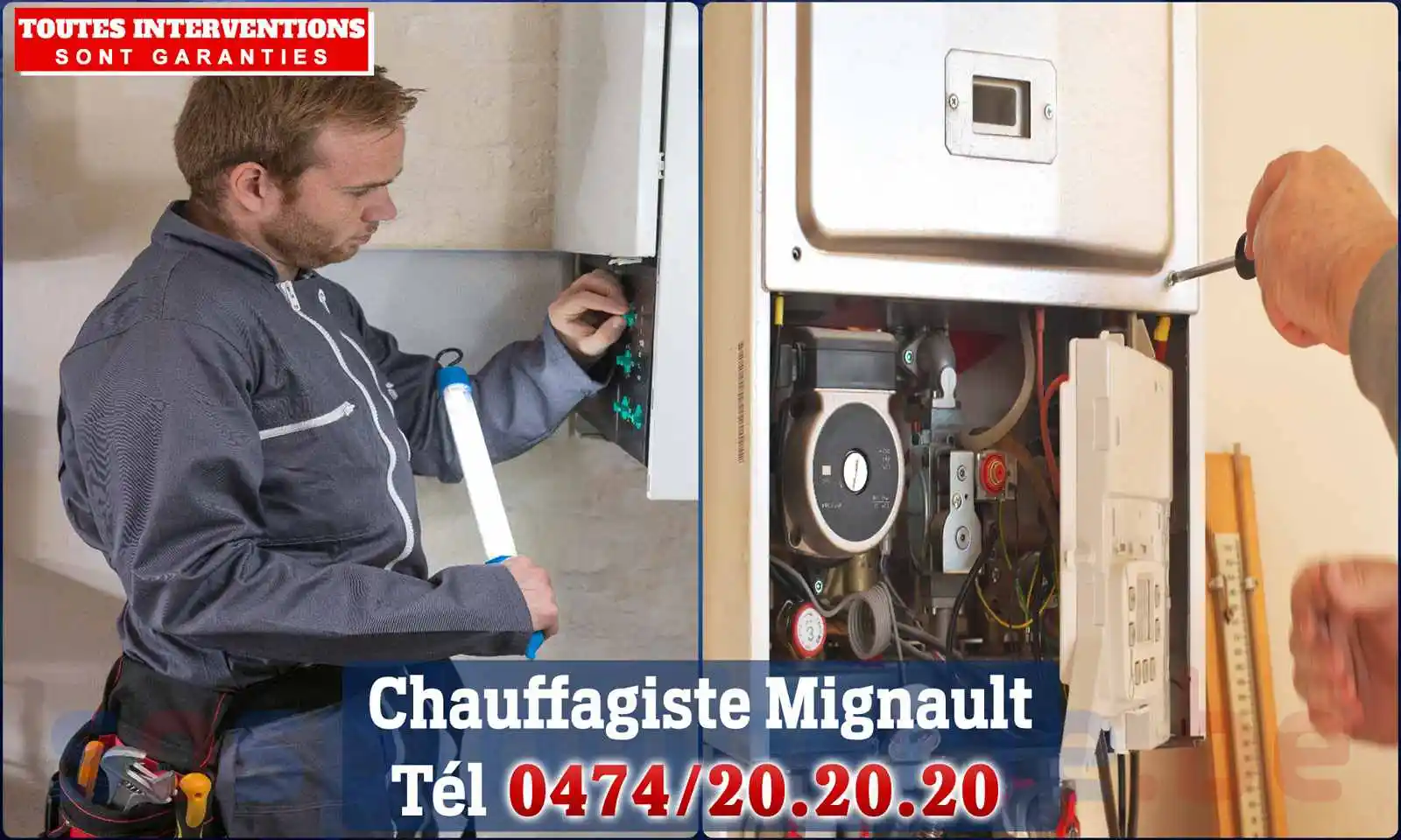 Chauffagiste agréé à Mignault 7070