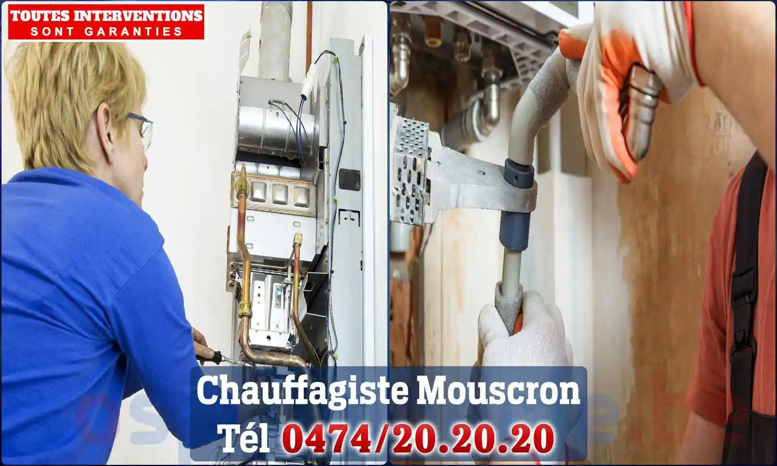 Chauffagiste agréé à Mouscron 7700