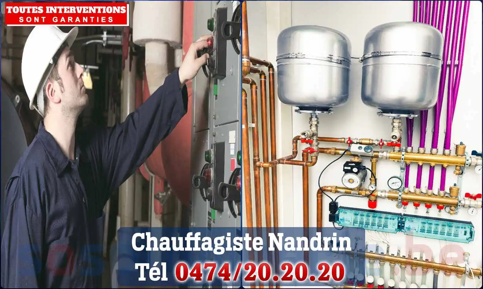 Chauffagiste agréé à Nandrin 4550