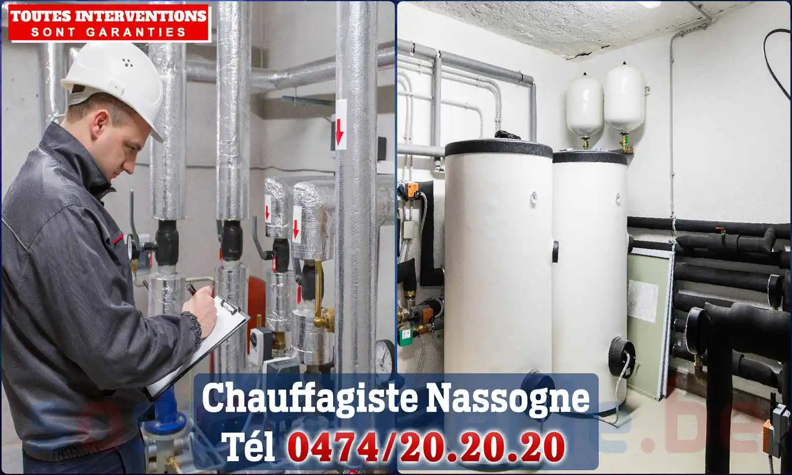 Chauffagiste agréé à Nassogne 6950