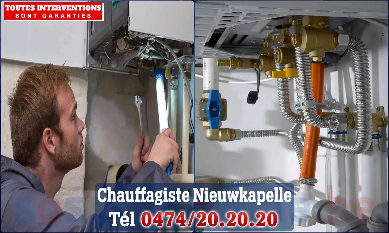 Chauffagiste agréé à Nieuwkapelle 8600