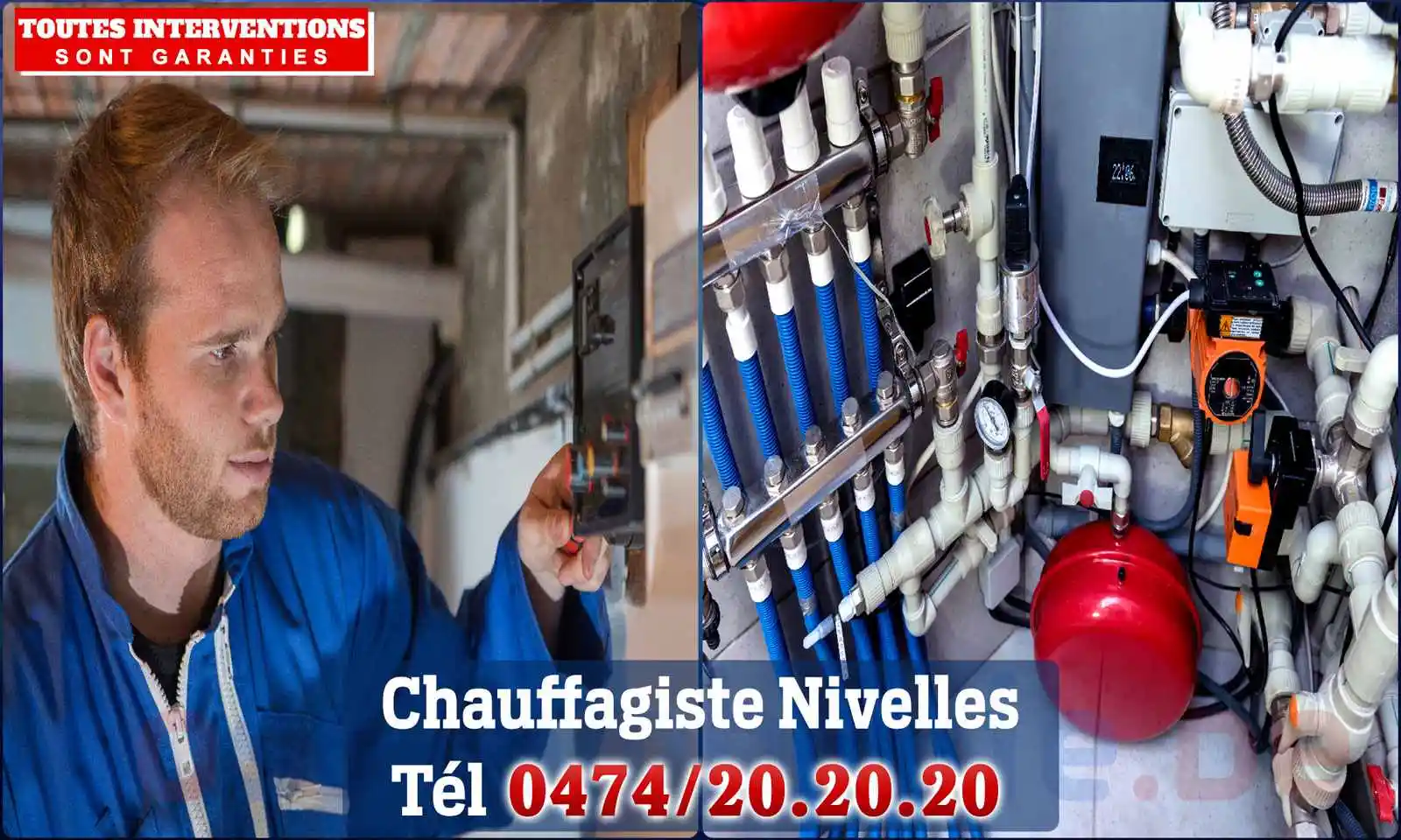 Chauffagiste agréé à Nivelles 1400