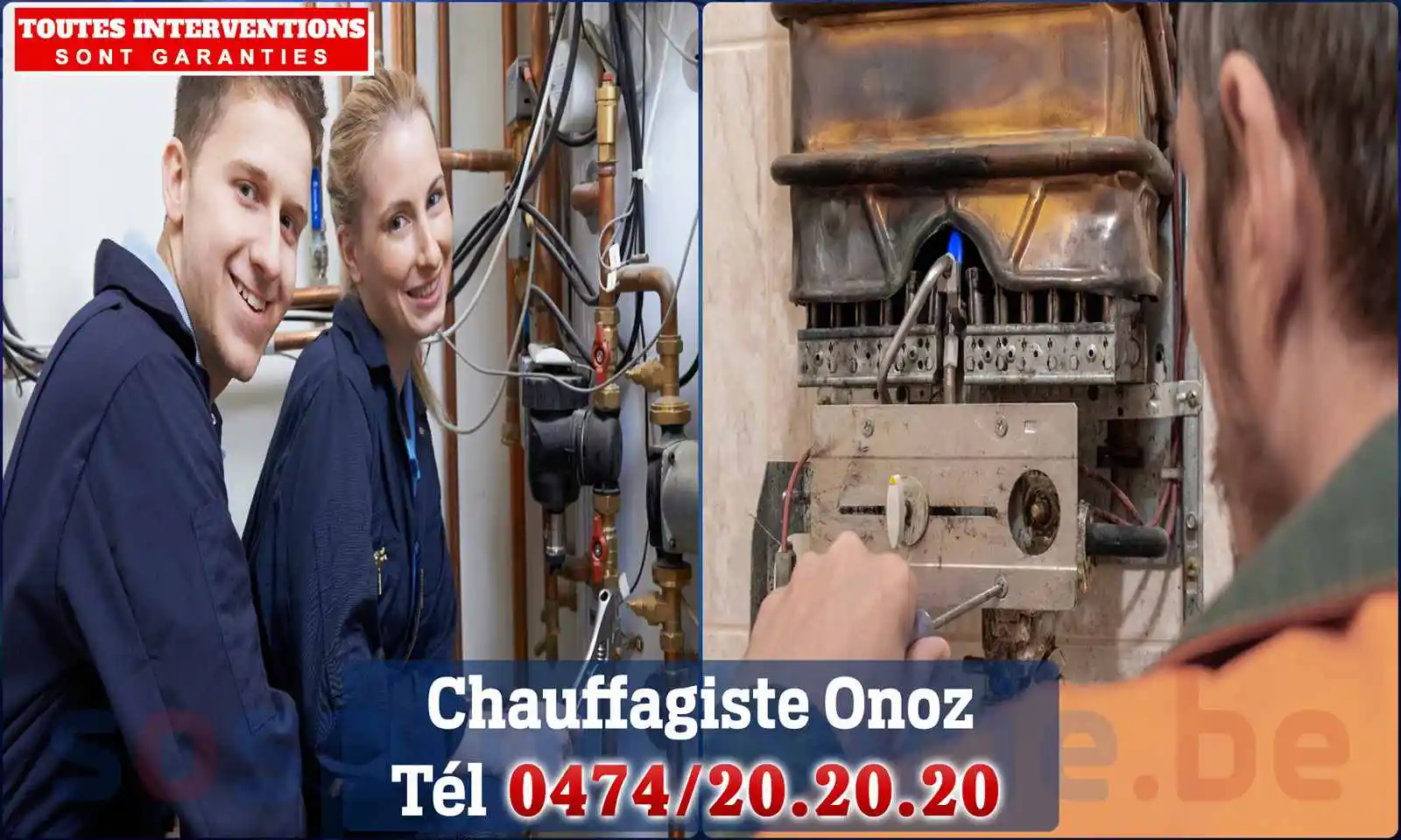 Chauffagiste agréé à Onoz 5190