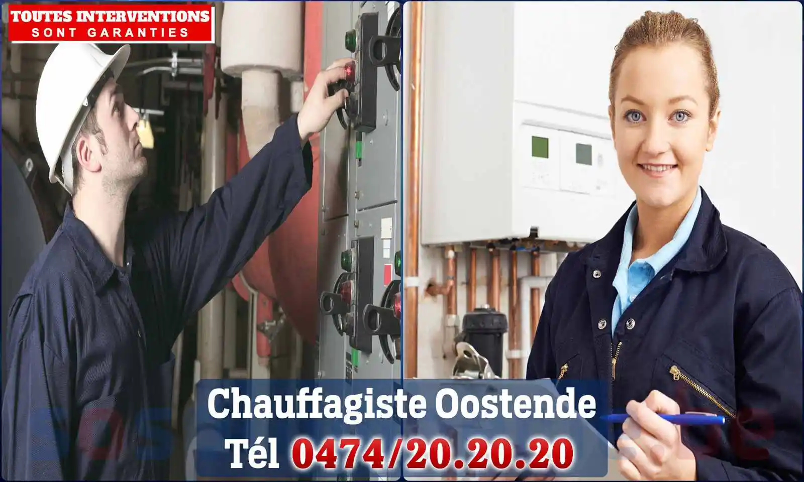 Chauffagiste agréé à Oostende 8400