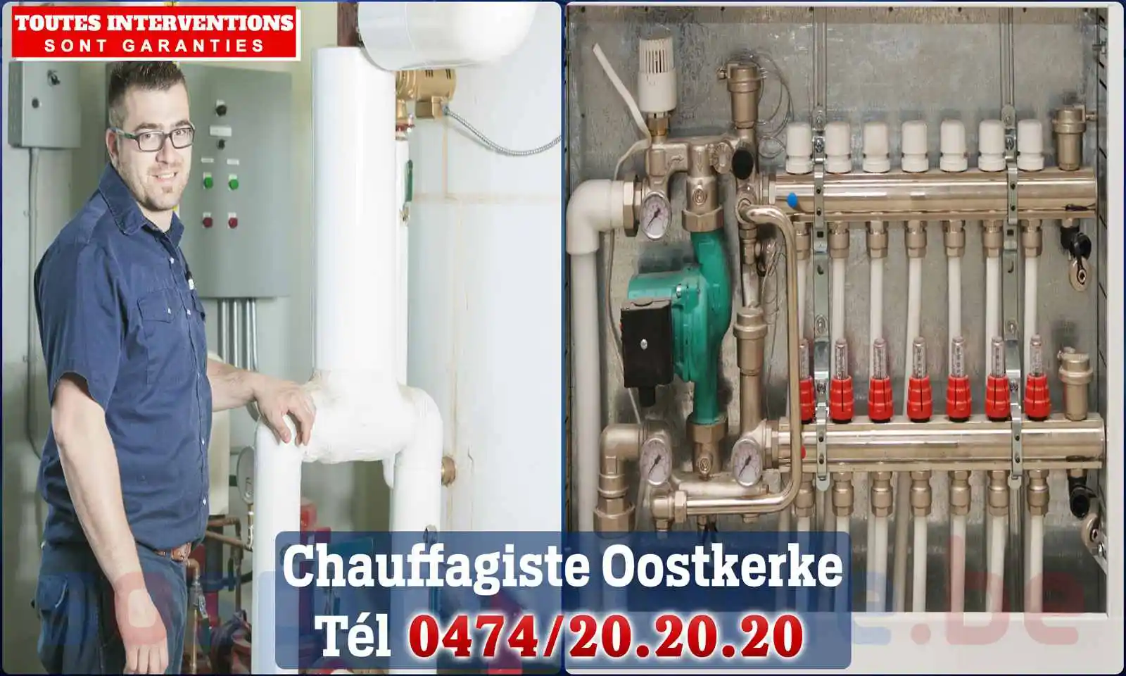 Chauffagiste agréé à Oostkerke 8600