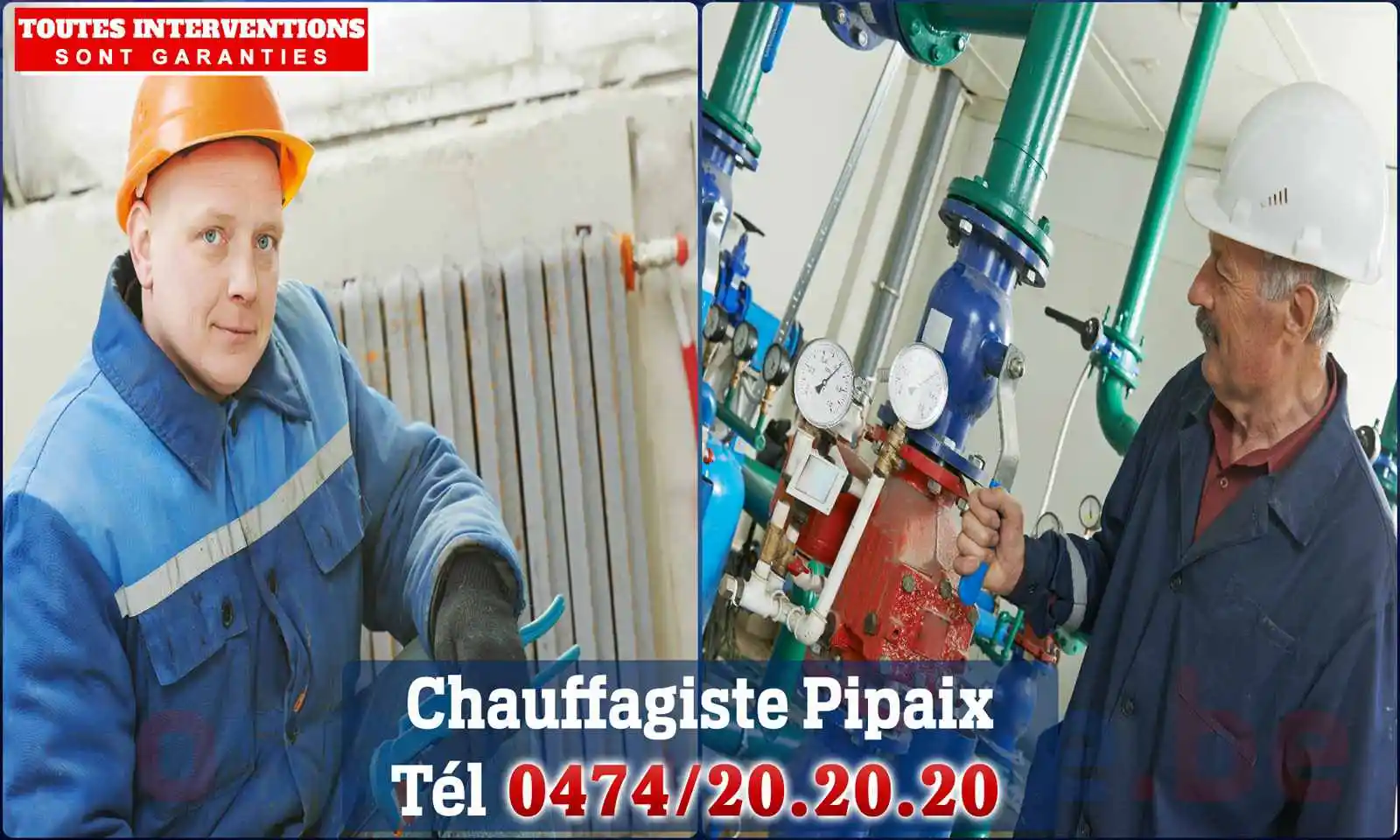 Chauffagiste agréé à Pipaix 7904