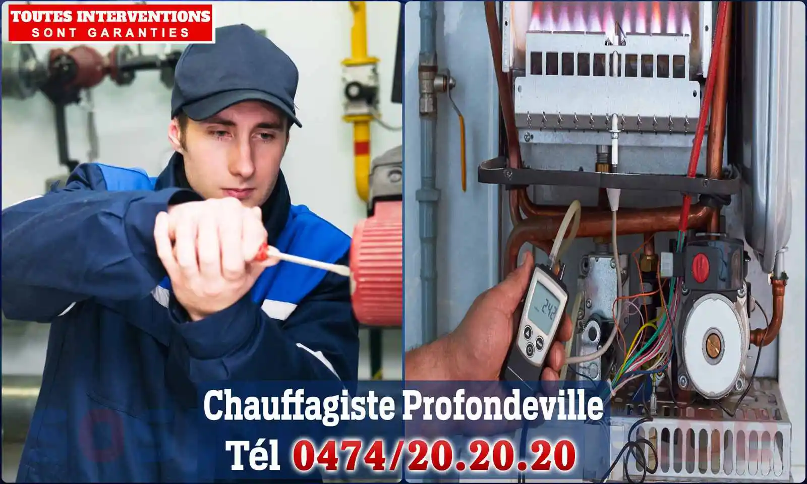 Chauffagiste agréé à Profondeville 5170