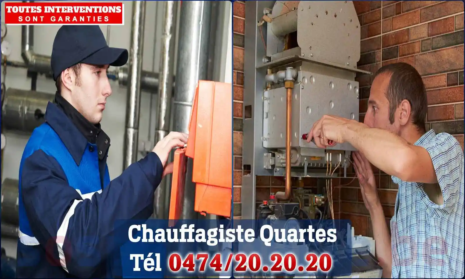 Chauffagiste agréé à Quartes 7540