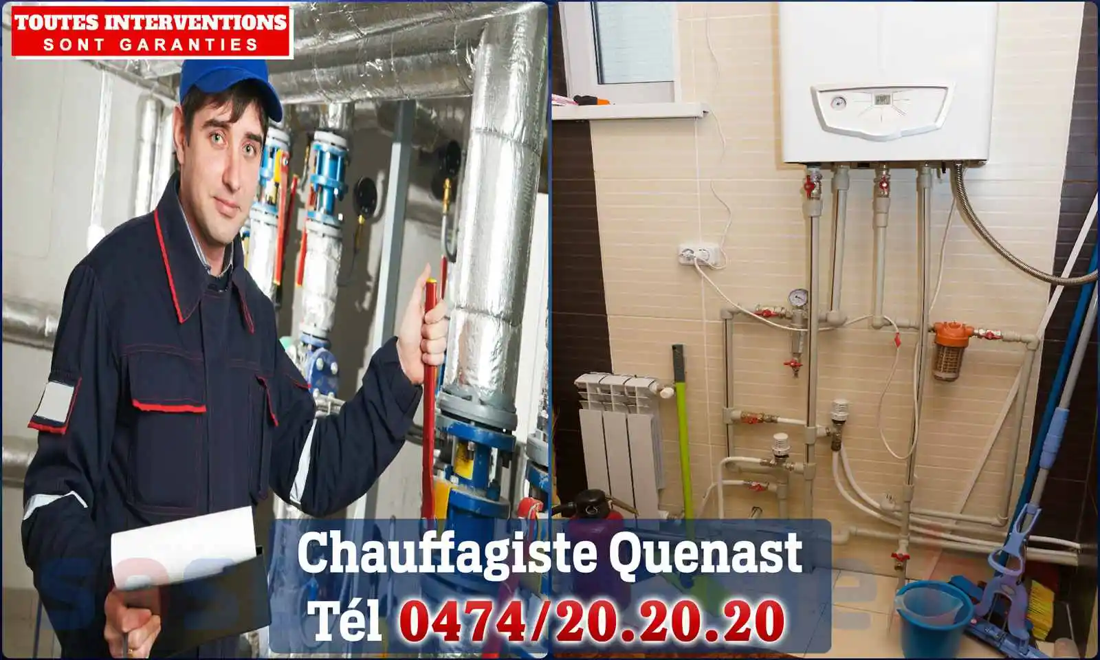 Chauffagiste agréé à Quenast 1430
