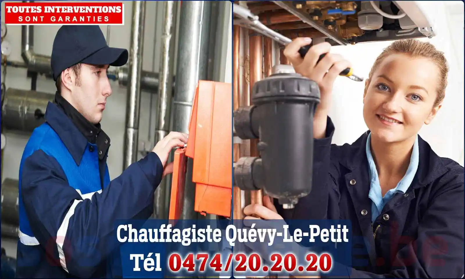 Chauffagiste agréé à Quévy-le-Petit 7040