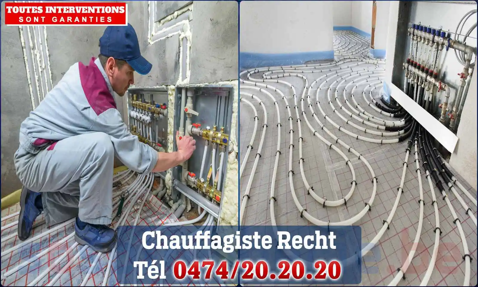 Chauffagiste agréé à Recht 4780