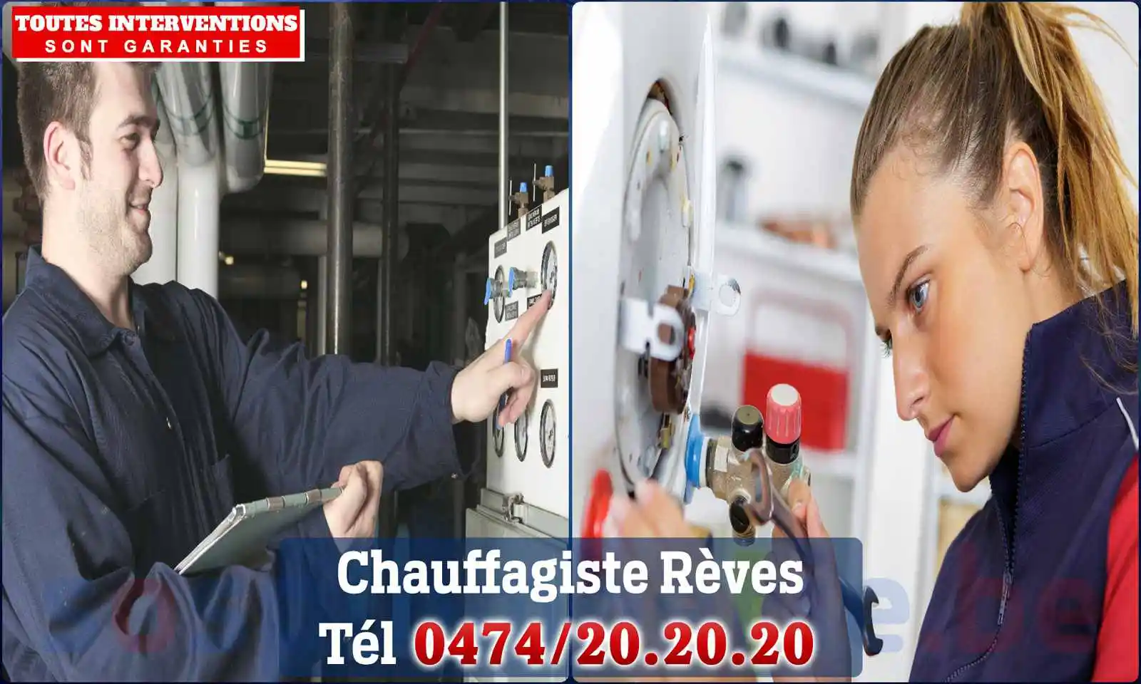 Chauffagiste agréé à Rèves 6210