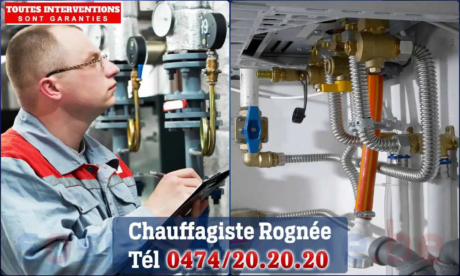 Chauffagiste agréé à Rognée 5651