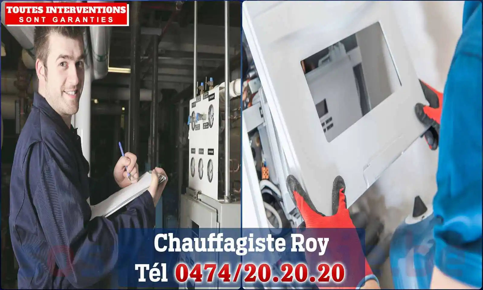 Chauffagiste agréé à Roy 6900