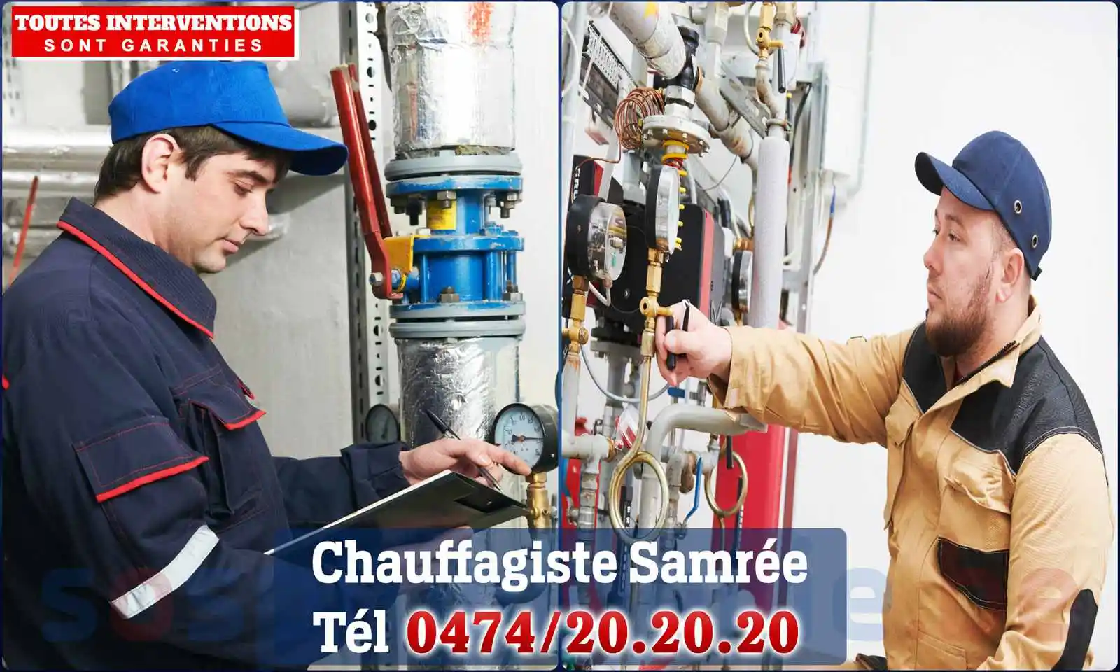 Chauffagiste agréé à Samrée 6982