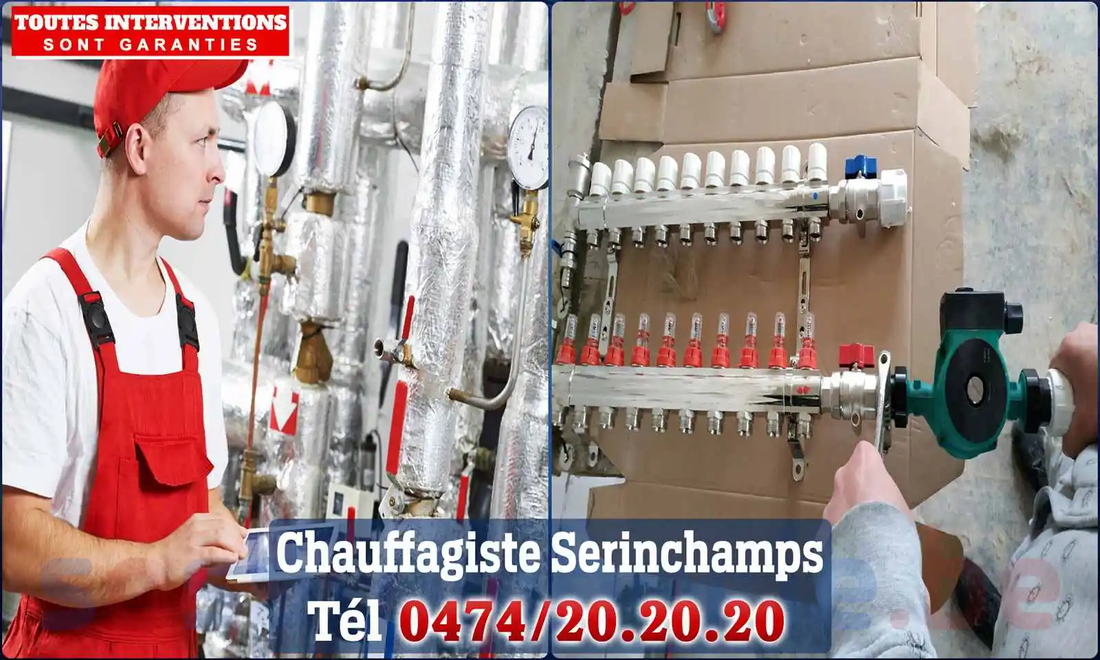 Chauffagiste agréé à Serinchamps 5590