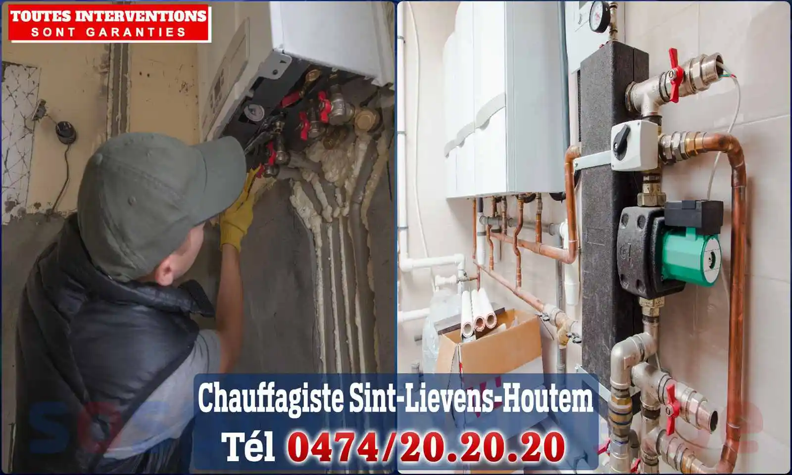 Chauffagiste agréé à Sint-Lievens-Houtem 9520