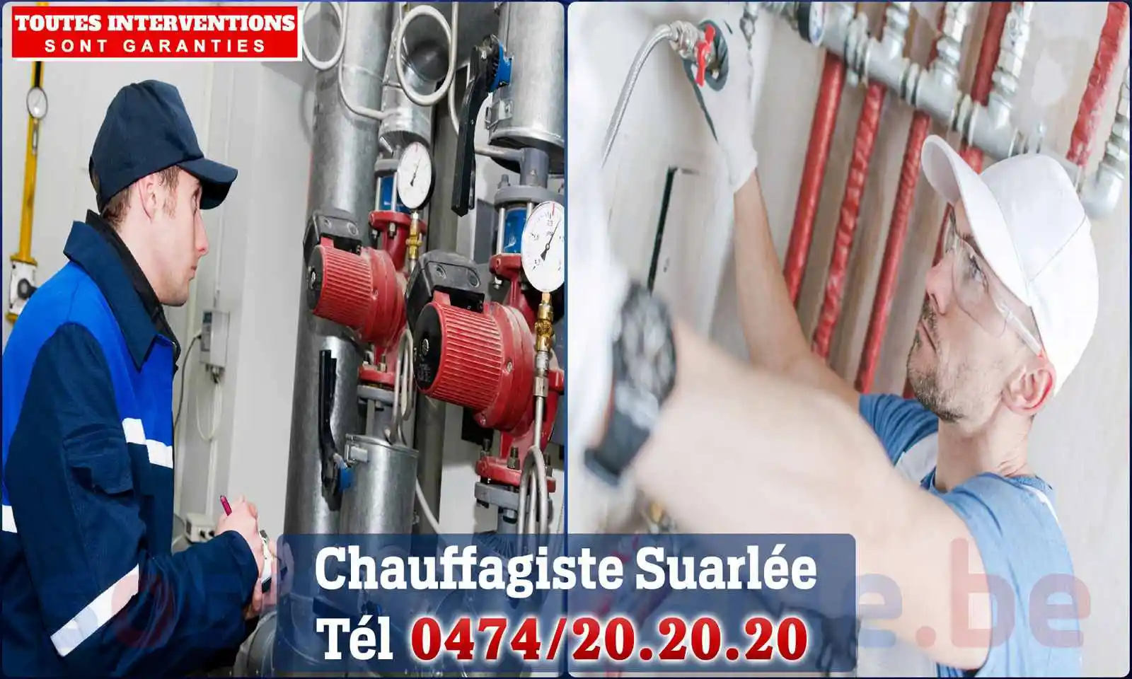 Chauffagiste agréé à Suarlée 5020