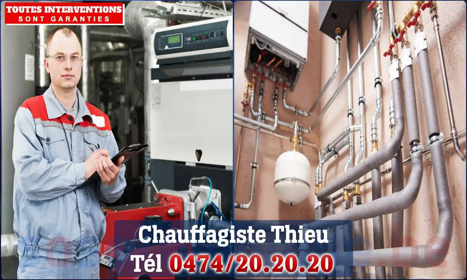 Chauffagiste agréé à Thieu 7070