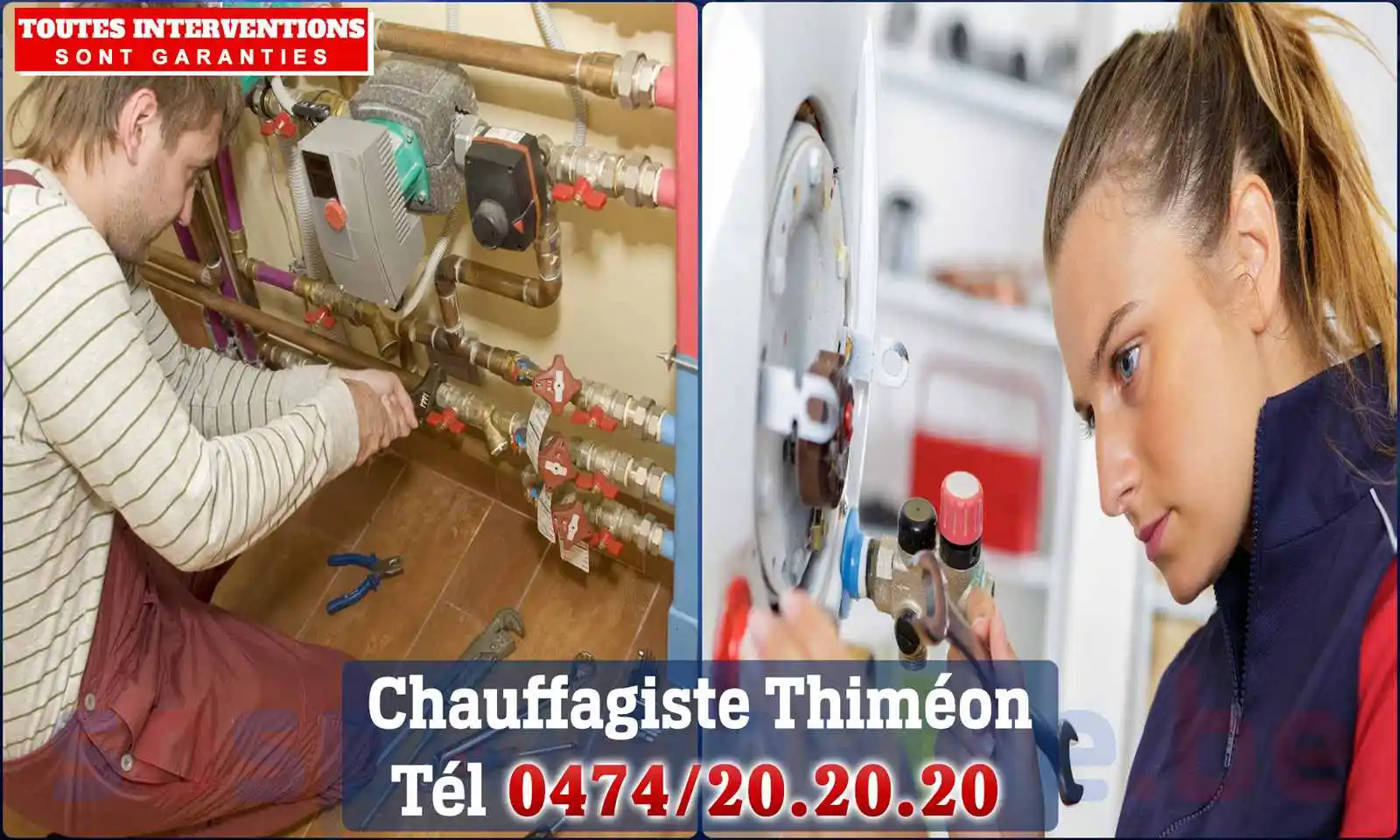 Chauffagiste agréé à Thiméon 6230