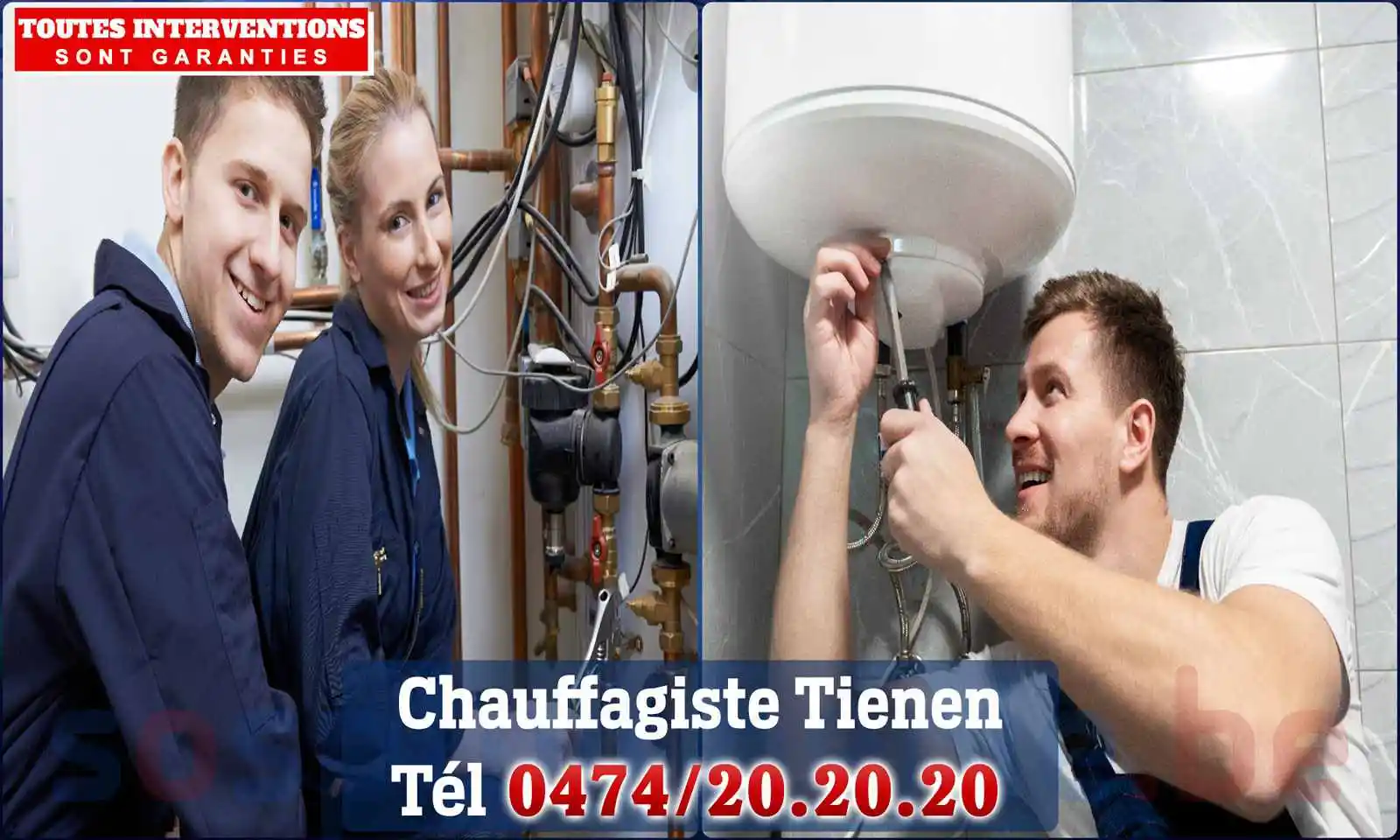 Chauffagiste agréé à Tienen 3300