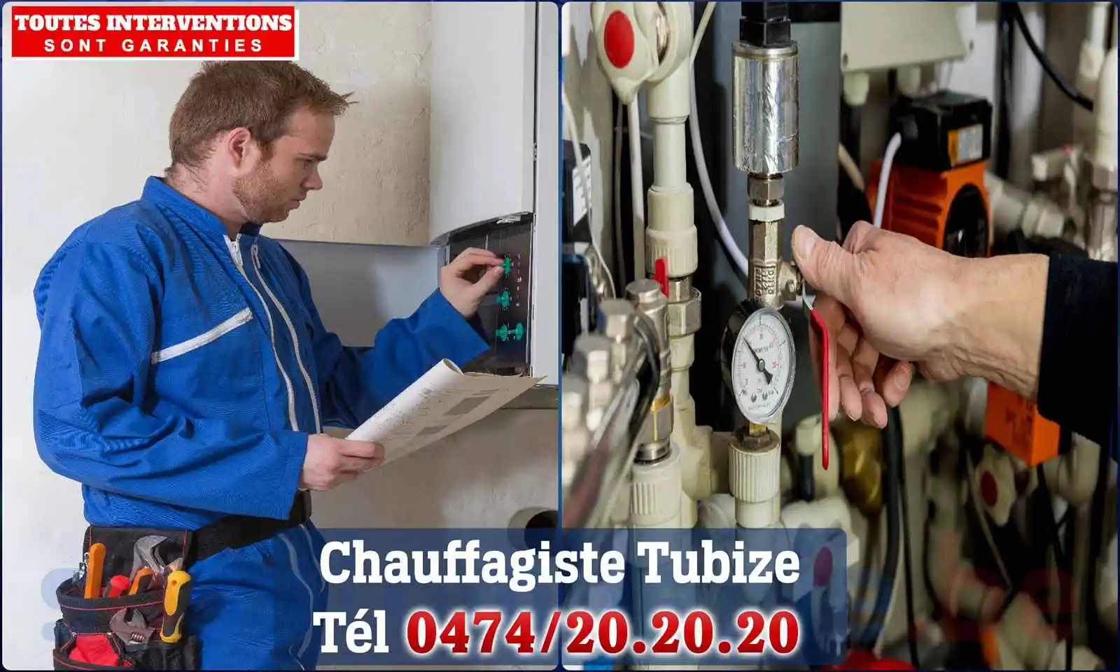 Chauffagiste agréé à Tubize 1480