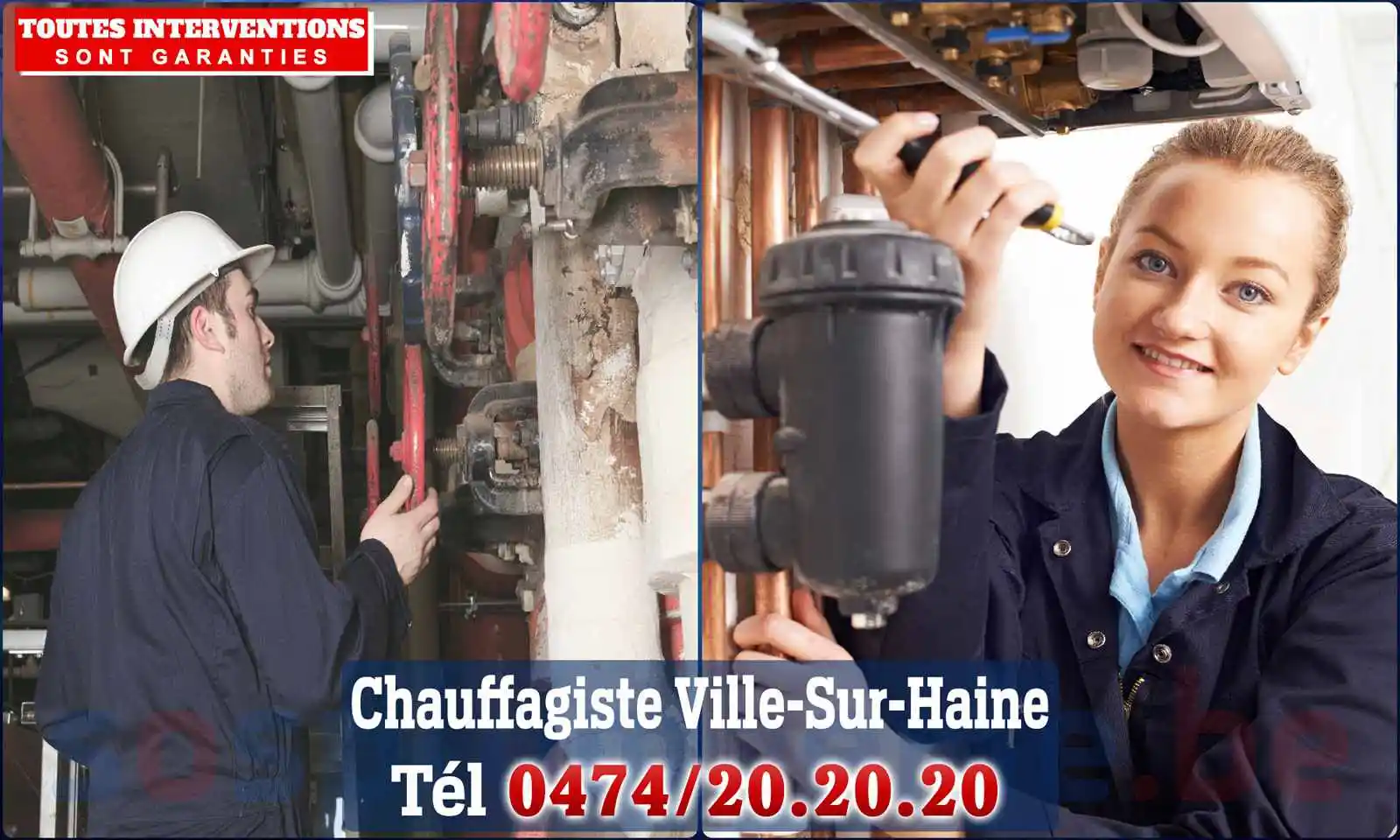 Chauffagiste agréé à Ville-sur-Haine 7070