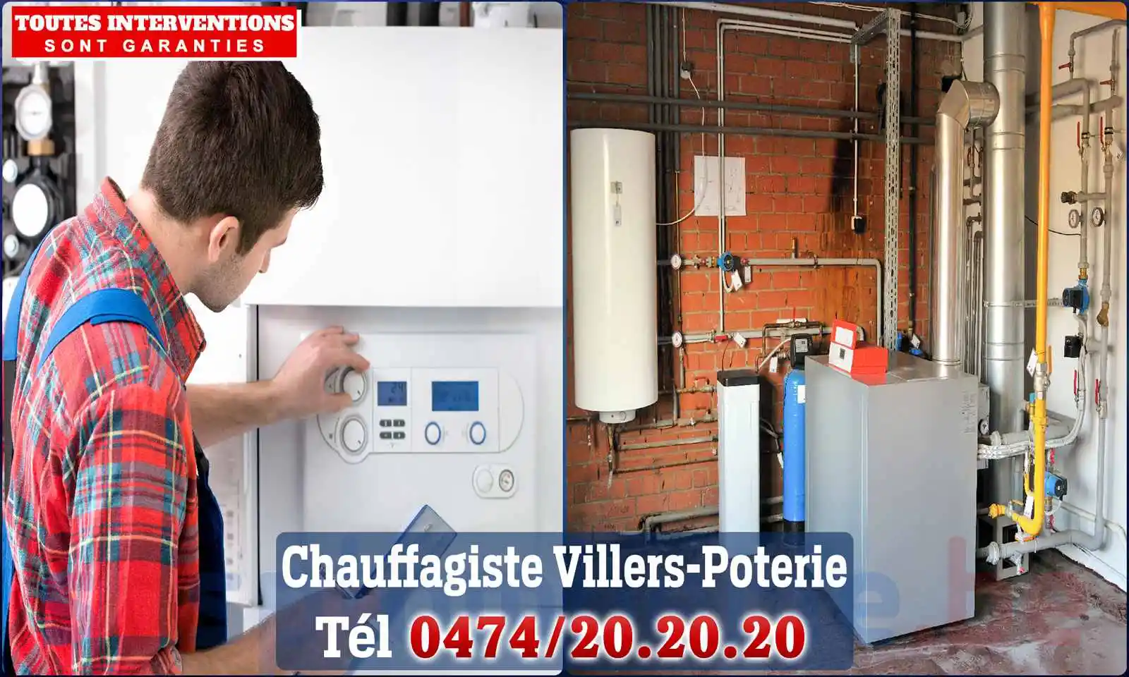 Chauffagiste agréé à Villers-Poterie 6280