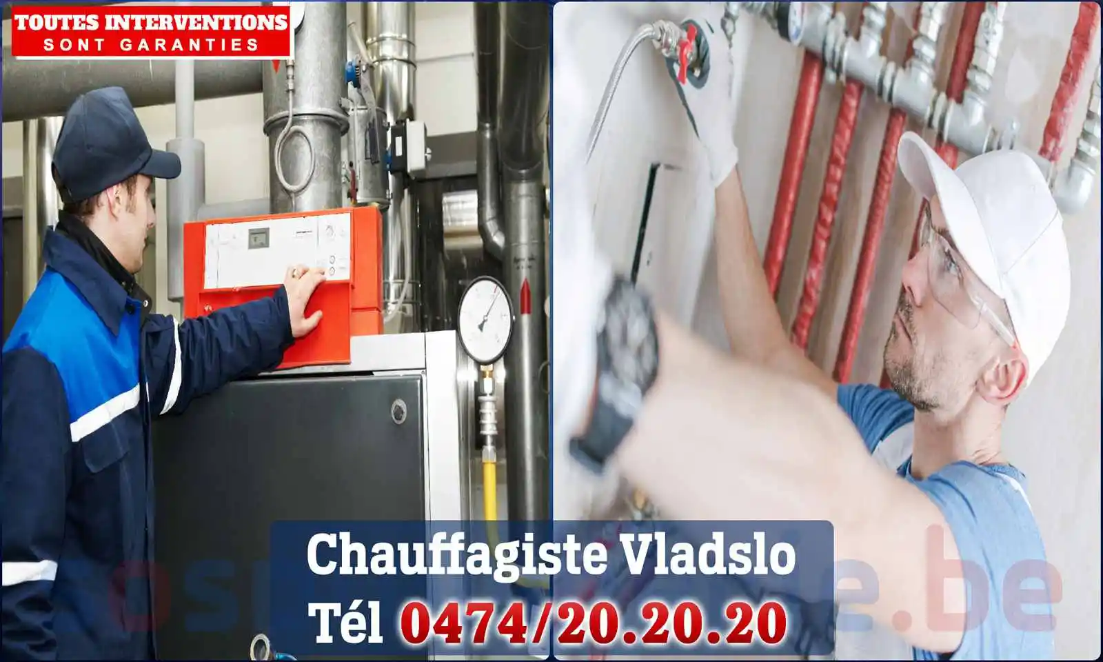 Chauffagiste agréé à Vladslo 8600