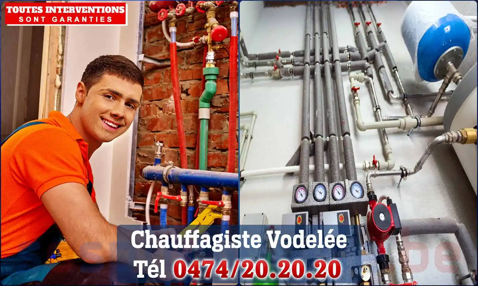 Chauffagiste agréé à Vodelée 5680